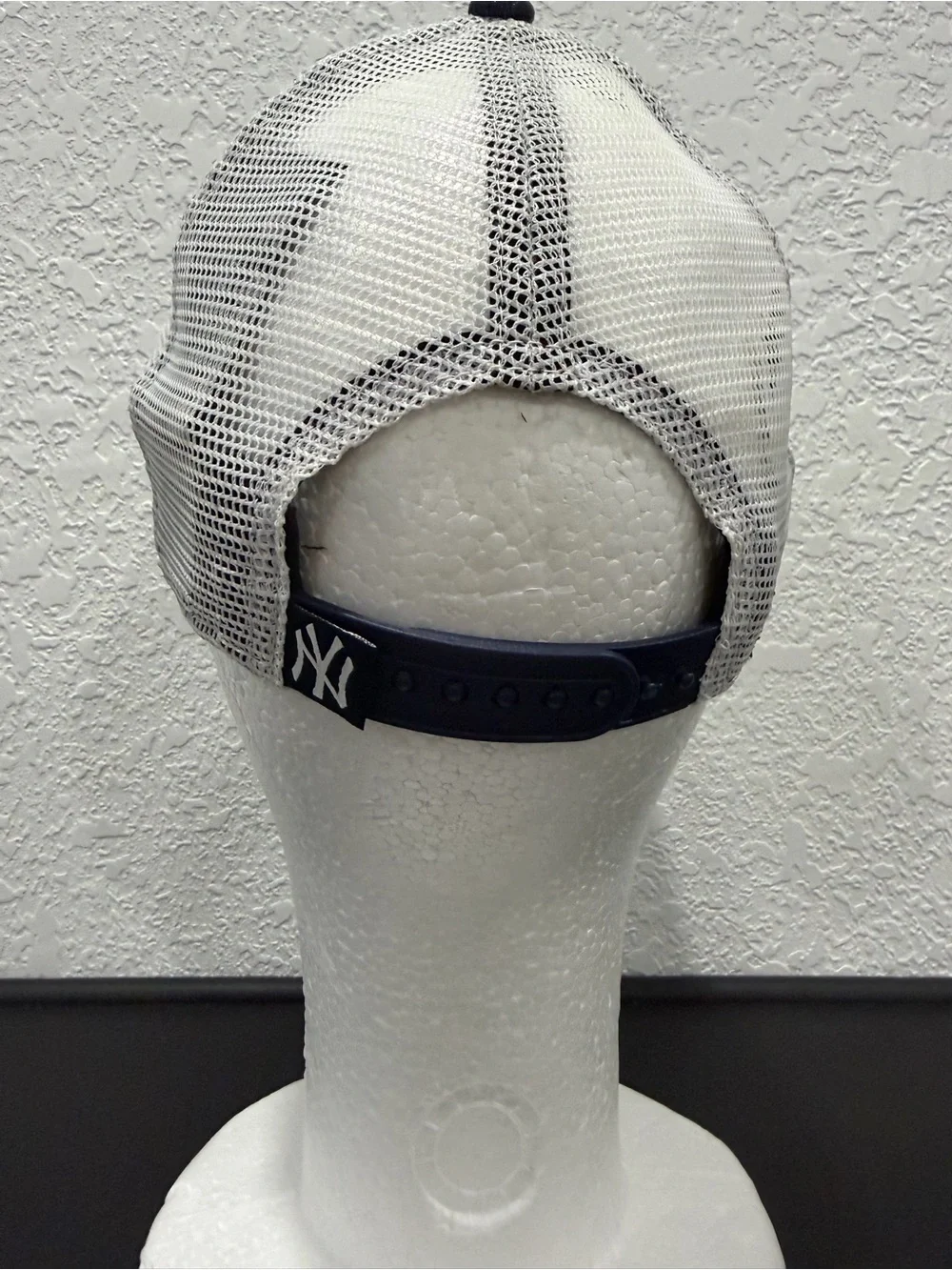New Era Navy and White Kids Trucker Cap with Large Logo